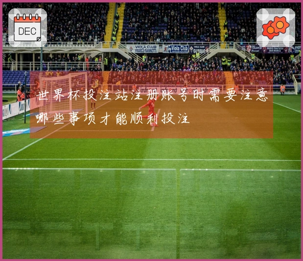 世界杯投注站注册账号时需要注意哪些事项才能顺利投注